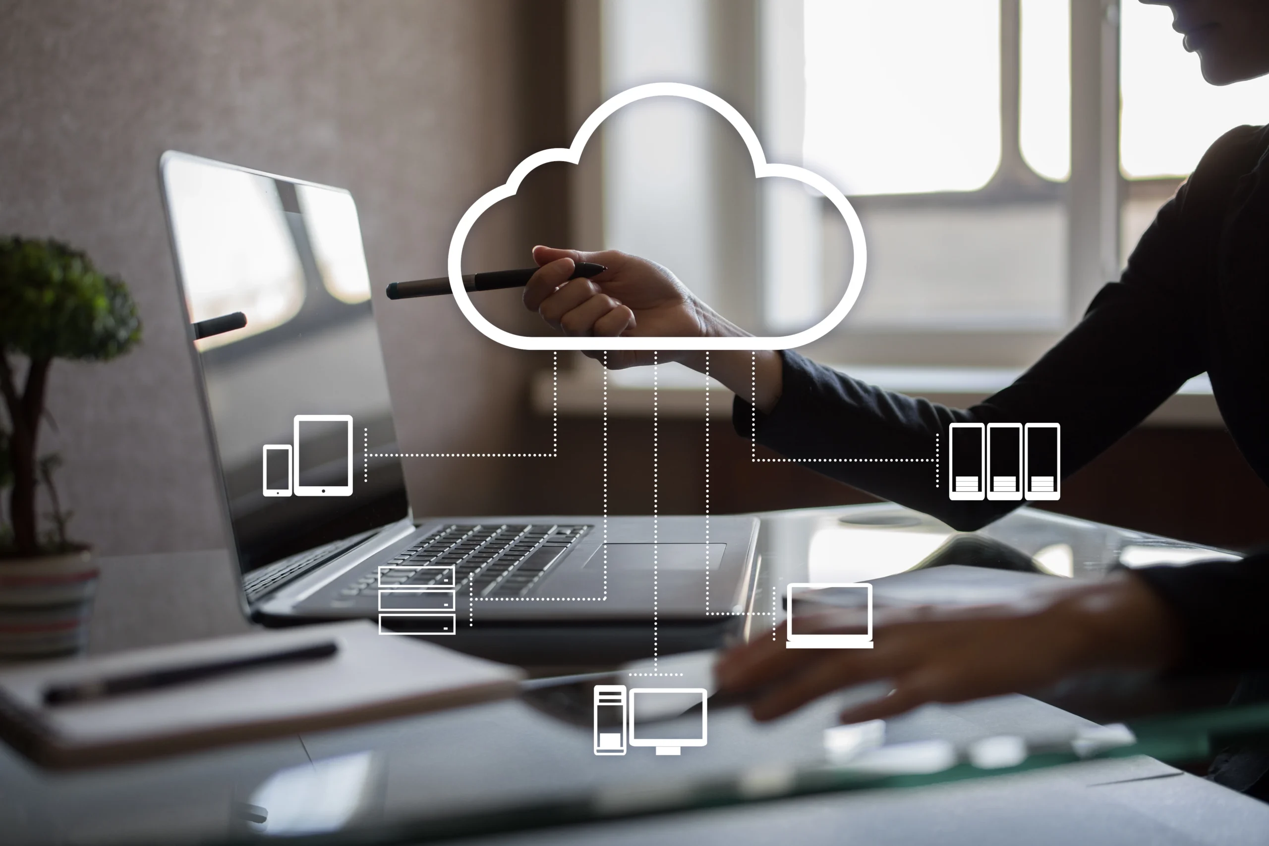 Mit Cloud-Lösungen, Daten verwalten
