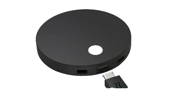 Airtame 2 + Core. Ermöglichen Sie anderen, Ihren geteilten Bildschirm zu sehen und damit zu interagieren sowie relevante Inhalte anzuzeigen, die Sie steuern.