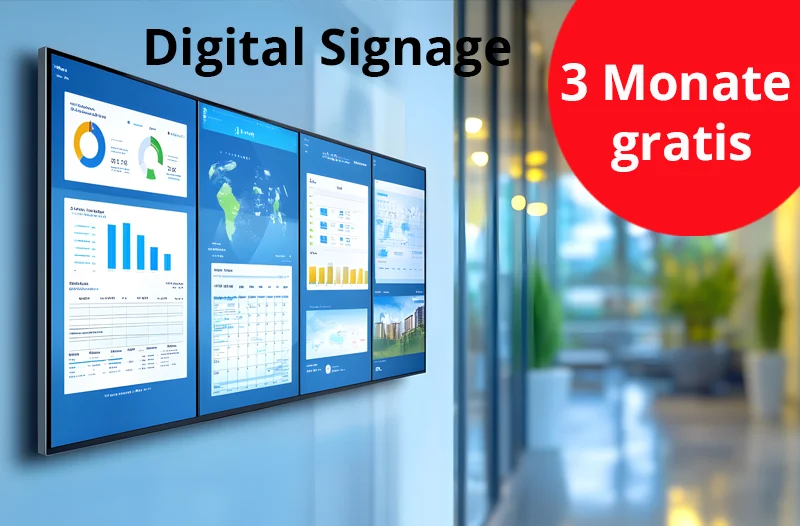 Digital Signage Jahresendaktion