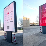 Outdoor LED-Stele für das ALBA HAUS